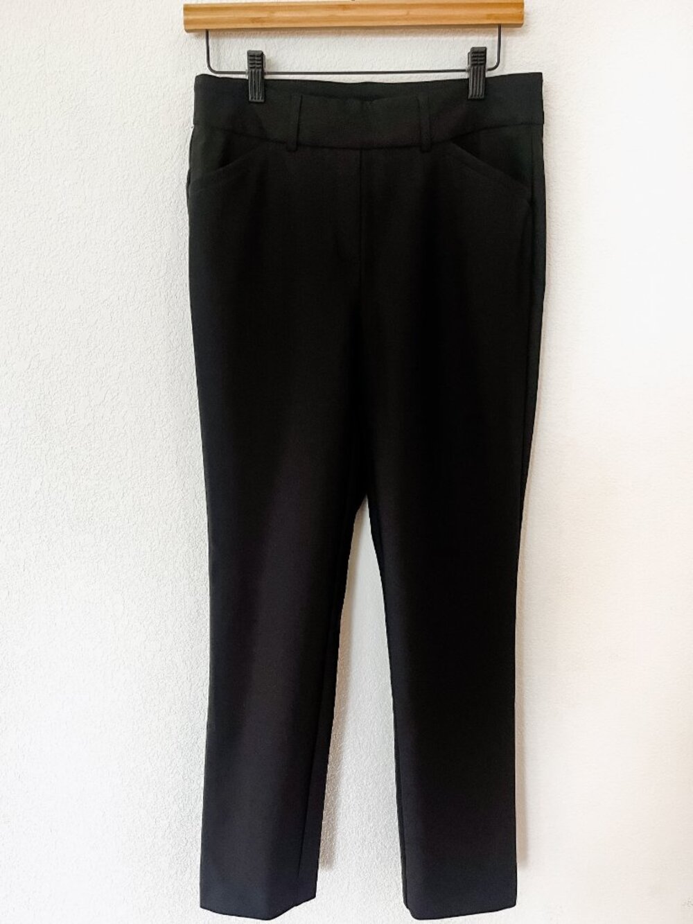 Rachel Zoe Black Tapered Trouser Pull-On Ankle Pants Size 6